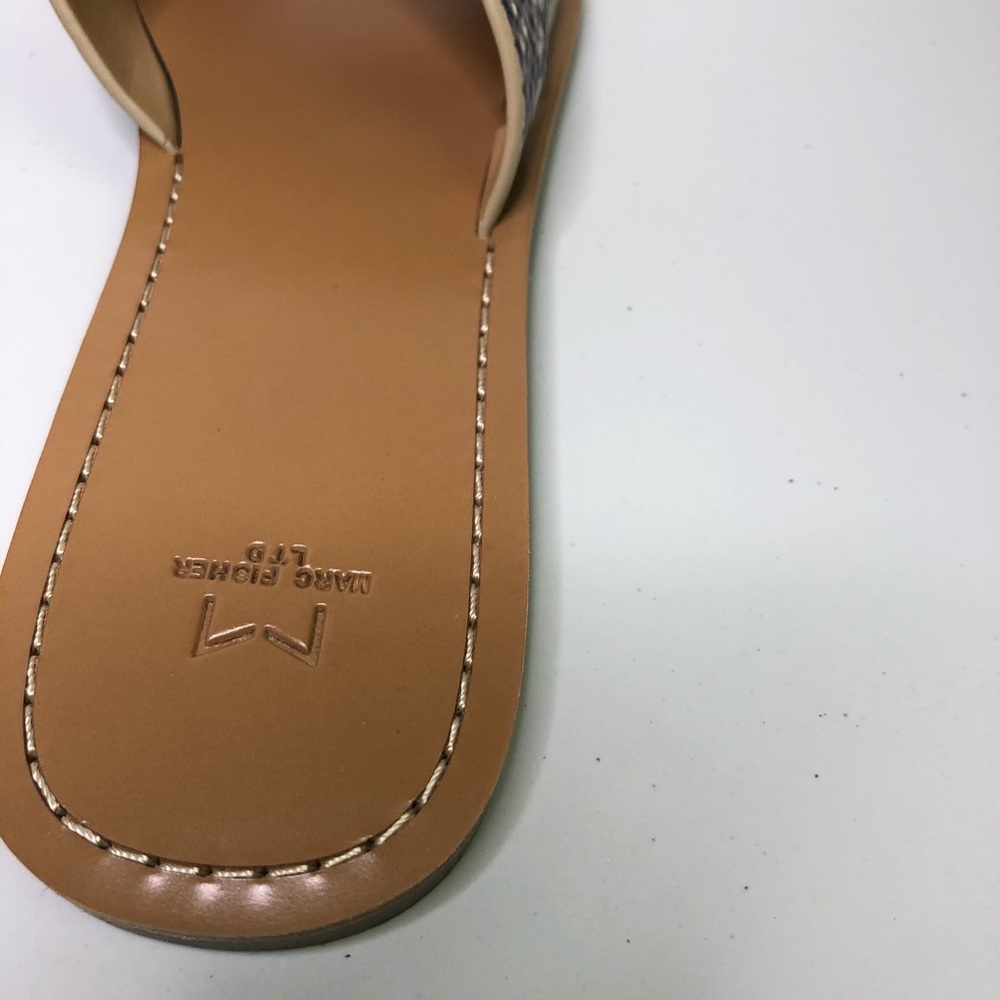 Marc Fisher Leather Snakeskin Print Sandals Size 7 - Picture 4 of 8